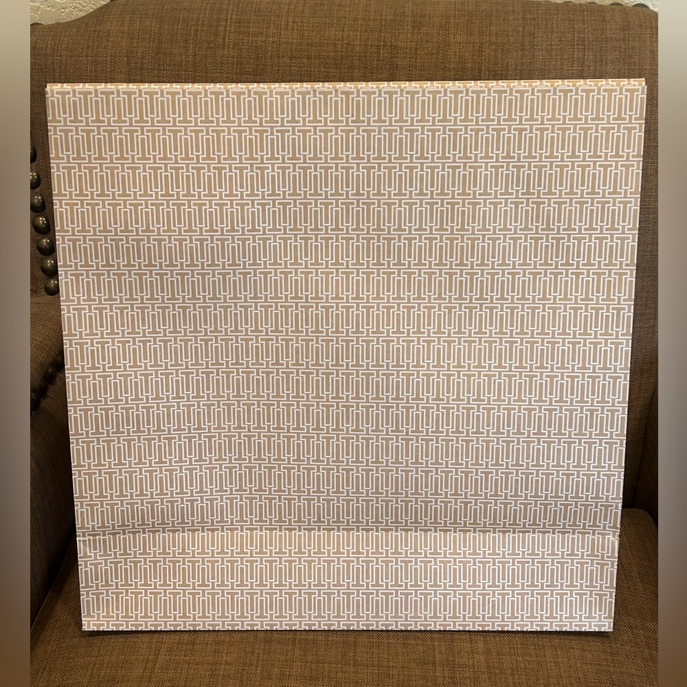 XL Tory Burch Patterned Gift Bag with Green Accent - Picture 2 of 3